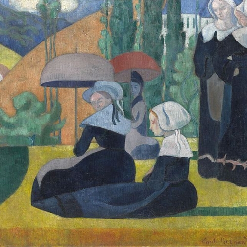 Breton Women with Parasols