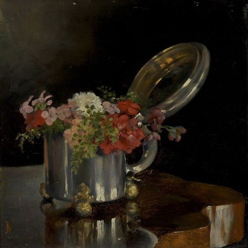 Still Life, Flowers in a Baroque Jug
