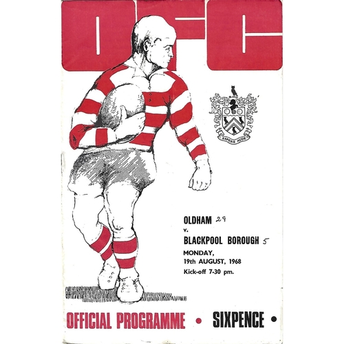 Blackpool Borough Away Rugby League Programmes