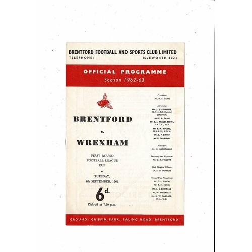 Wrexham Away Football Programmes