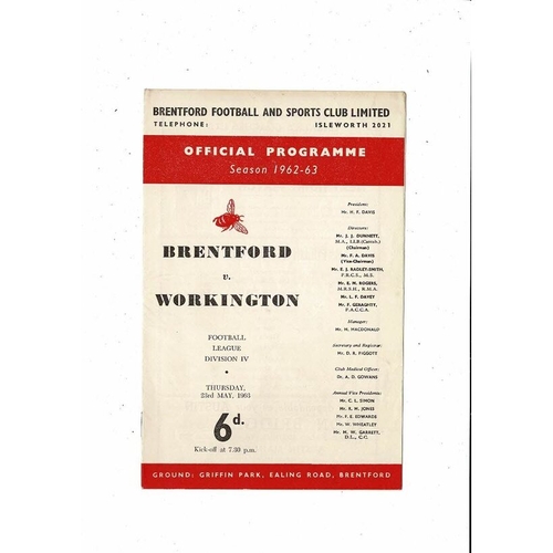 Workington Away Football Programmes