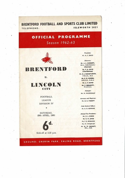 More Football Programmes listed today