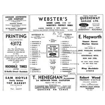 1965/66 Rochdale Hornets v Oldham Rugby League Programme