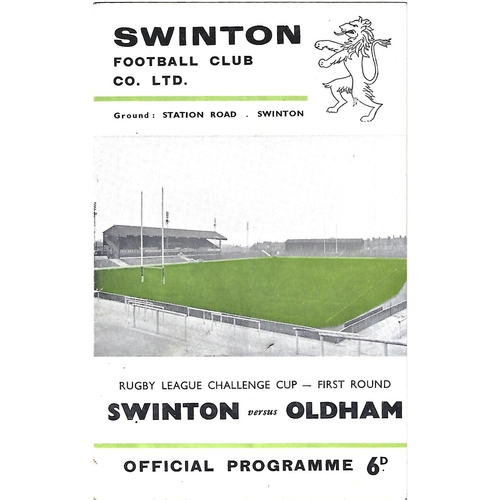 Oldham Away Rugby League Programmes