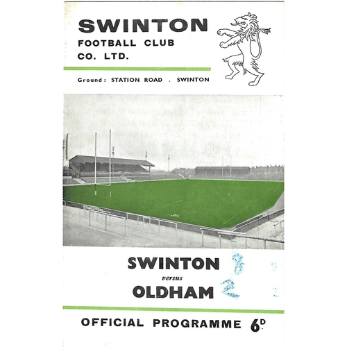 Oldham Away Rugby League Programmes