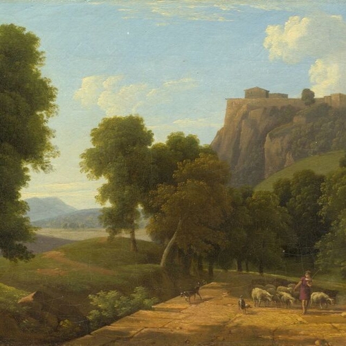 Shepherd with His Flock