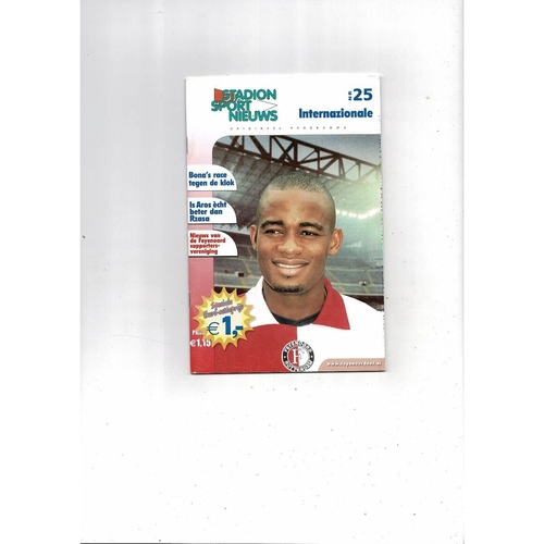 2002 Feyenoord v Inter Milan UEFA Fairs Cup Semi Final Football Programme