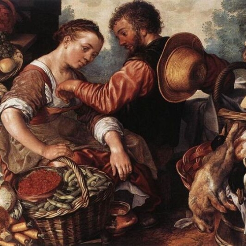 Woman Selling Vegetables