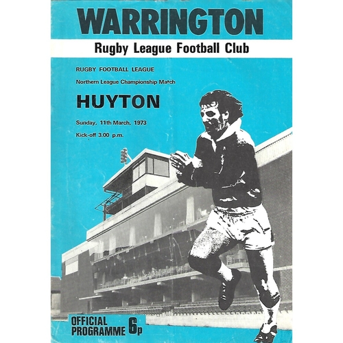 Huyton Away Rugby League Programmes