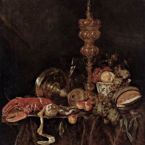 Still-Life with Lobster and Fruit