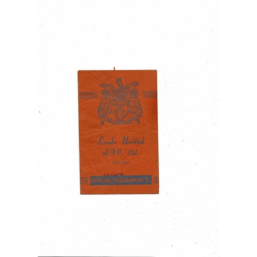 Leeds United Home Football Programmes