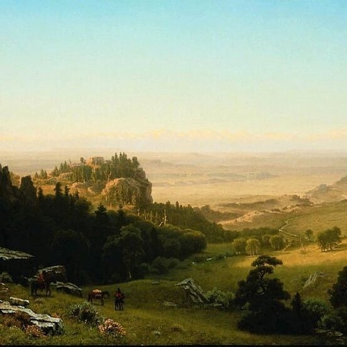 View from the Wind River Mountains, Wyoming