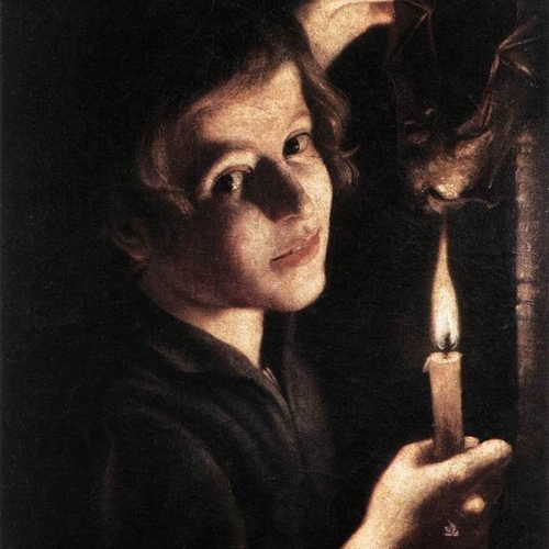 Boy Singeing a Bat's Wings