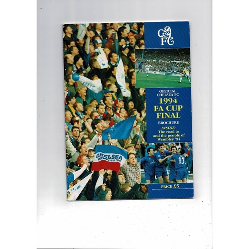 1994 Chelsea FA Cup Final Brochure