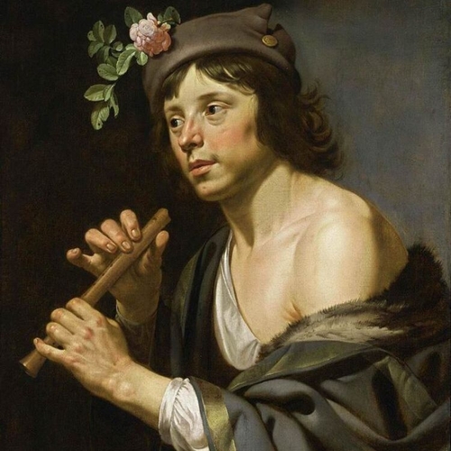 Shepherd Holding a Flute