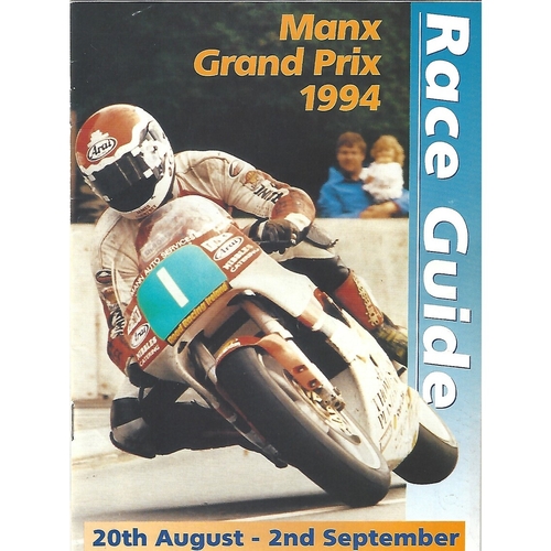 1994 Manx Grand Prix Motor Cycle Racing Programme & Race Guide Booklet