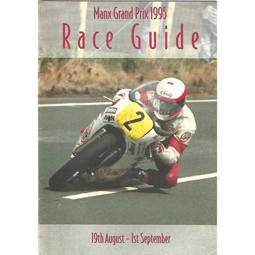 1995 Manx Grand Prix Motor Cycle Racing Programme & Race Guide Booklet