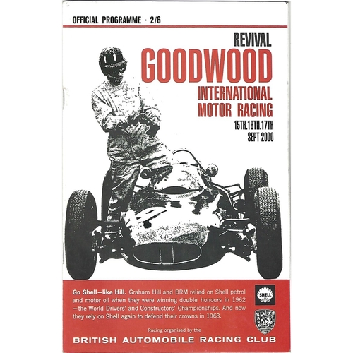 Goodwood Motor Racing Programmes