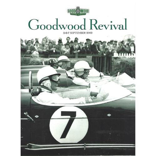 2003 Goodwood Motor Circuit Revival Programme & Brochure