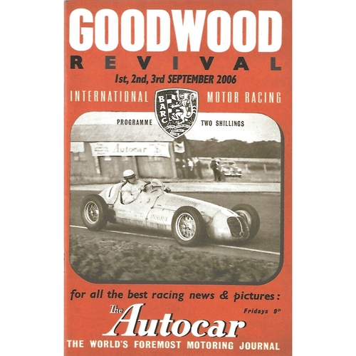 2006 Goodwood Motor Circuit Revival Programme & Brochure