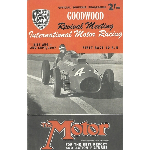 2007 Goodwood Motor Circuit Revival Programme & Brochure