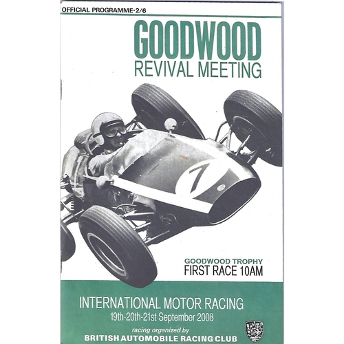 2008 Goodwood Motor Circuit Revival Programme & Brochure