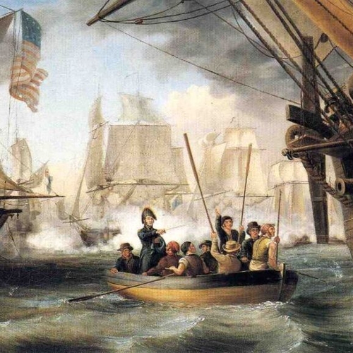 Commodore Perry Leaving the "Lawrence" for the "Niagara" at the Battle of Lake Erie