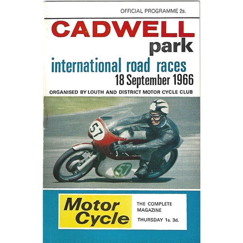 Cadwell Park Motor Racing/Motor Cycle Racing Programmes