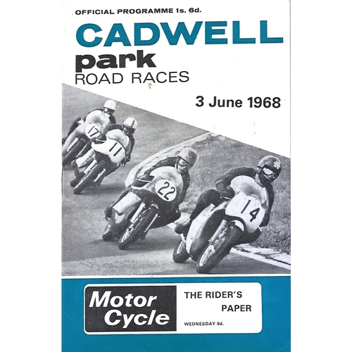 1968 Cadwell Park Road Races (03/06/1968) Motor Cycle Racing Programme