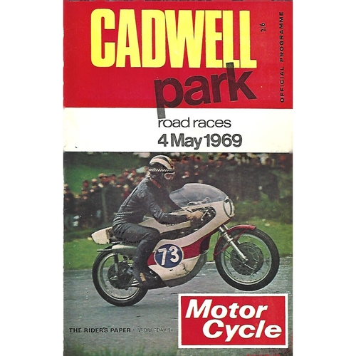1969 Cadwell Park Road Races (04/05/1969) Motor Cycle Racing Programme
