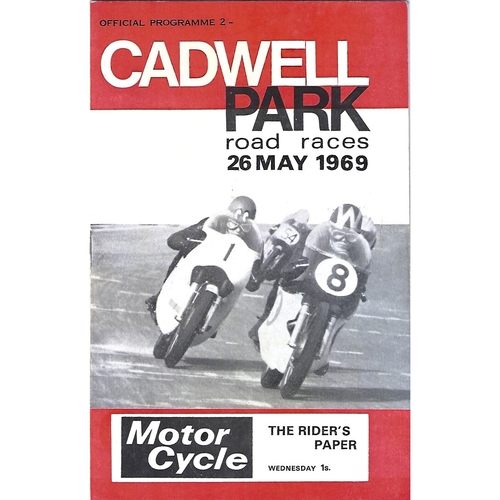 1969 Cadwell Park Road Races (26/05/1969) Motor Cycle Racing Programme