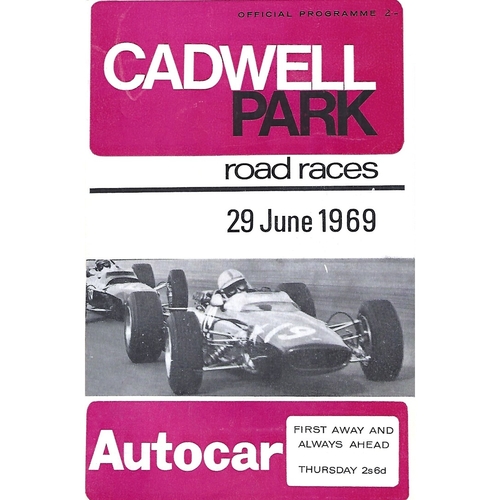 1969 Cadwell Park Road Races (29/06/1969) Motor Racing Programme