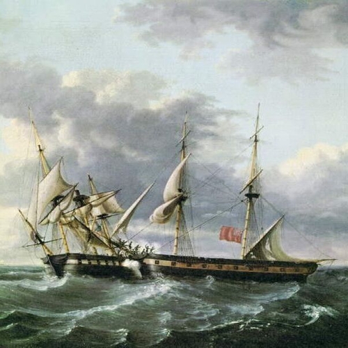 USS. Wasp Boarding HMS. Frolic