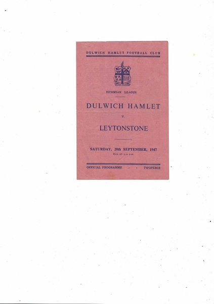 Latest Football Programmes Listed today