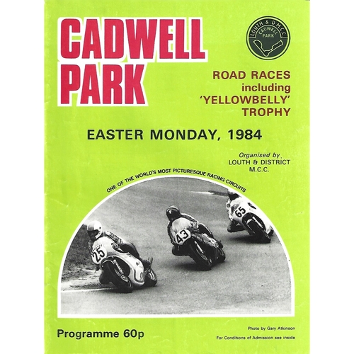 1984 Cadwell Park Road Race Meeting (23/04/1984) Motor Cycle Racing Programme