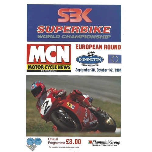 Donnington Park Motor Racing/Motor Cycle Racing Programmes