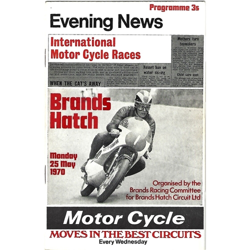 1970 Brands Hatch International Motor Cycle Racing Meeting (25/05/1970) Motor Cycle Racing Programme