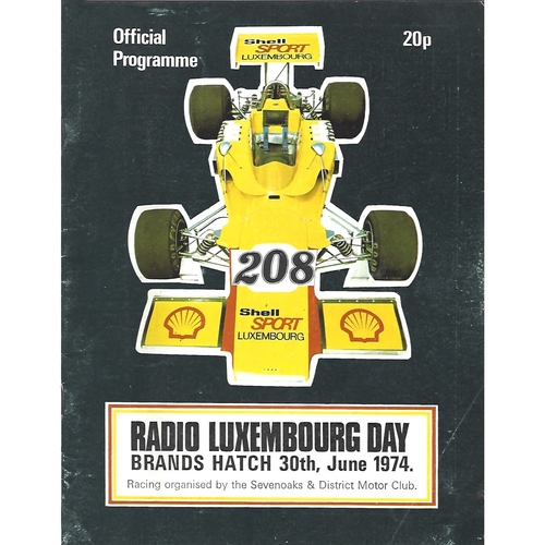 Brands Hatch Motor Racing/Motor Cycle Racing Programmes