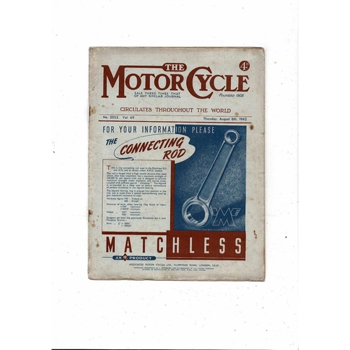 1942 The Motor Cycle Magazine 6th August Vol 69 No 2052