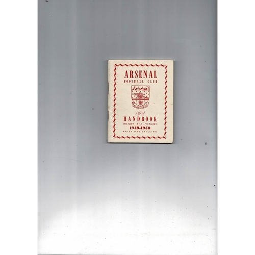 Arsenal Official Football Handbook 1949/50