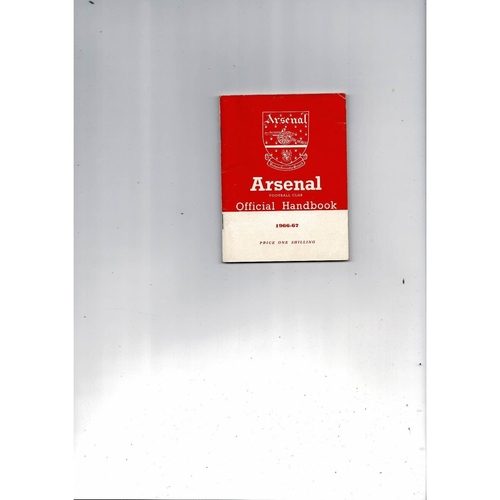Arsenal Official Football Handbook 1966/67