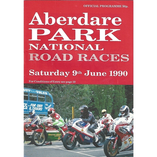 Aberdare Park Motor Cycle Racing Programmes