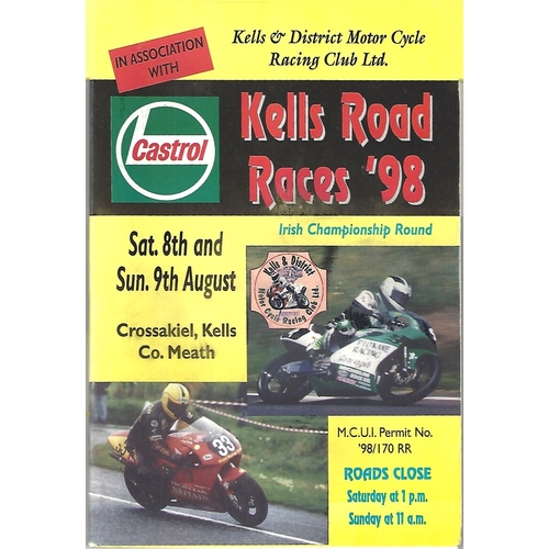 Kells Motor Cycle Racing Programmes
