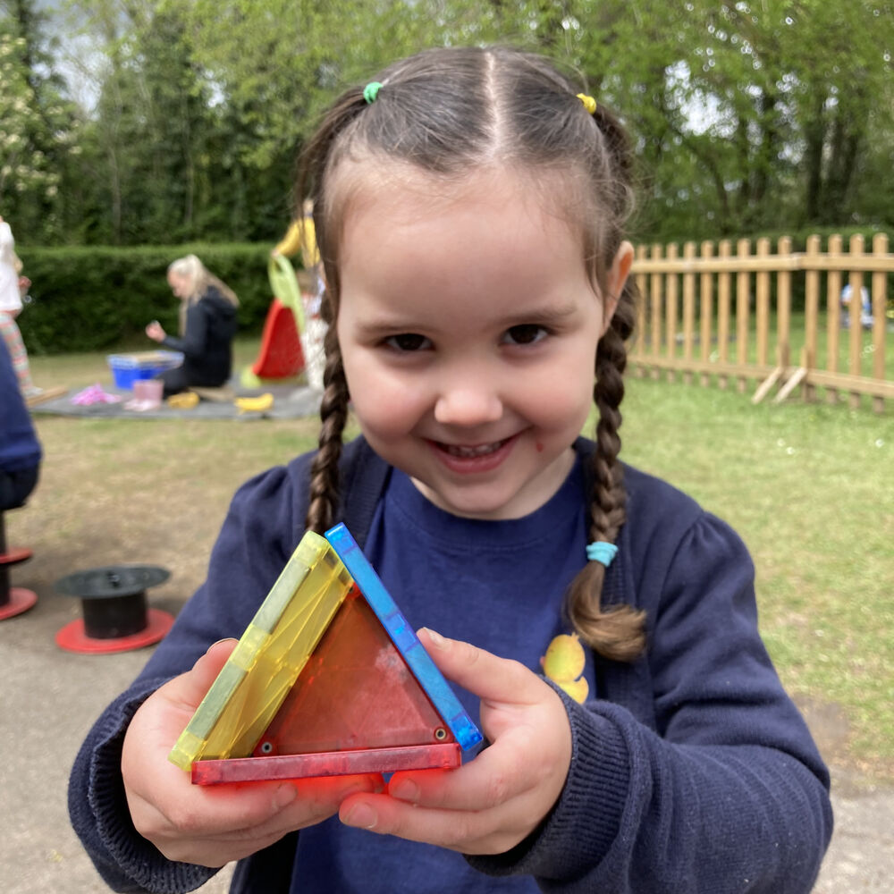 Happy child in a preschool setting in Sayers Common