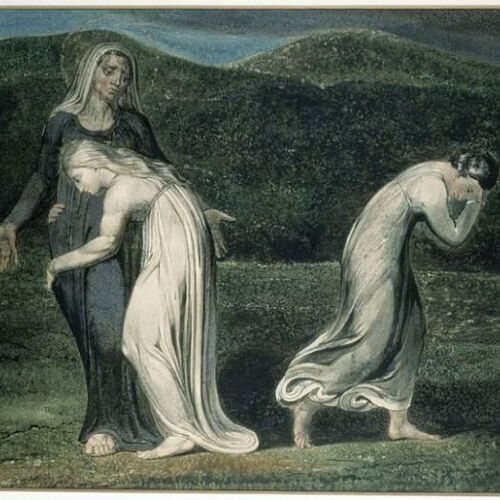 Naomi Entreating Ruth and Orpah to Return to the Land of Moab