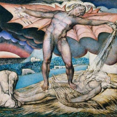 Satan Smiting Job with Sore Boils