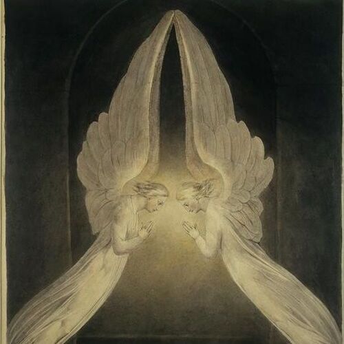 The Angels Hovering over the Body of Christ in the Sepulchre