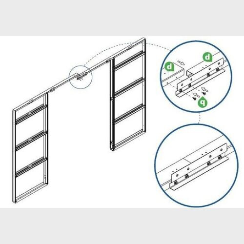 Rocket Double Pocket Door Kit