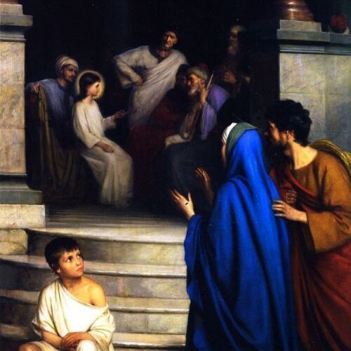 Twelve Year Old Jesus in the Temple