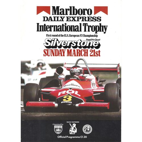 1982 Silverstone European F2 Championship Meeting (21/03/1982) Motor Racing Programme